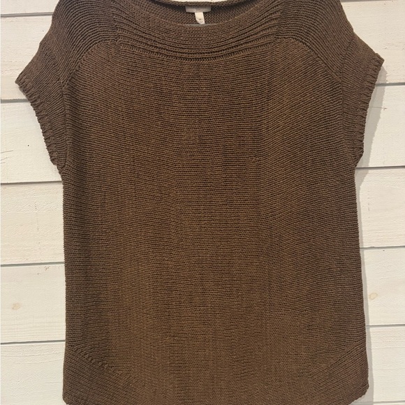 Talbots Olive Green Crew Neck Sweater Short Sleeve in size medium - Picture 12 of 14